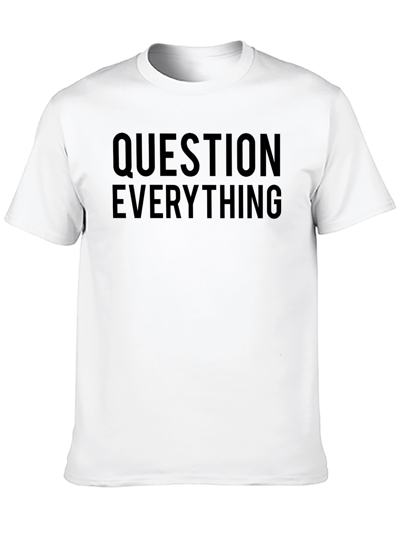 Question Everything Black Graphic Tee