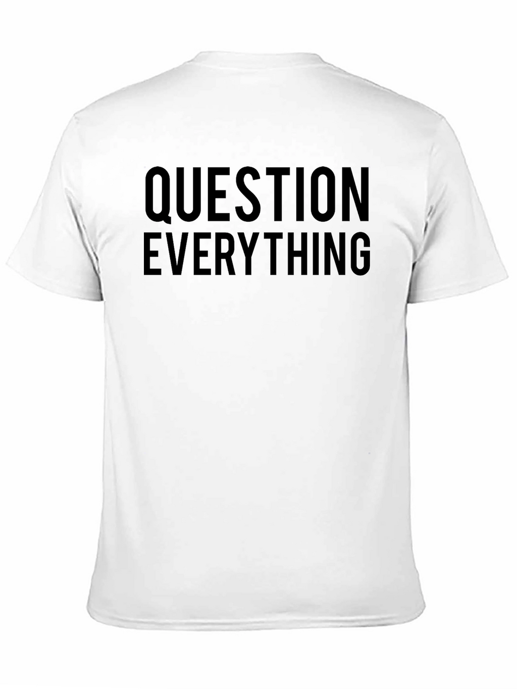 Question Everything Black Graphic Tee