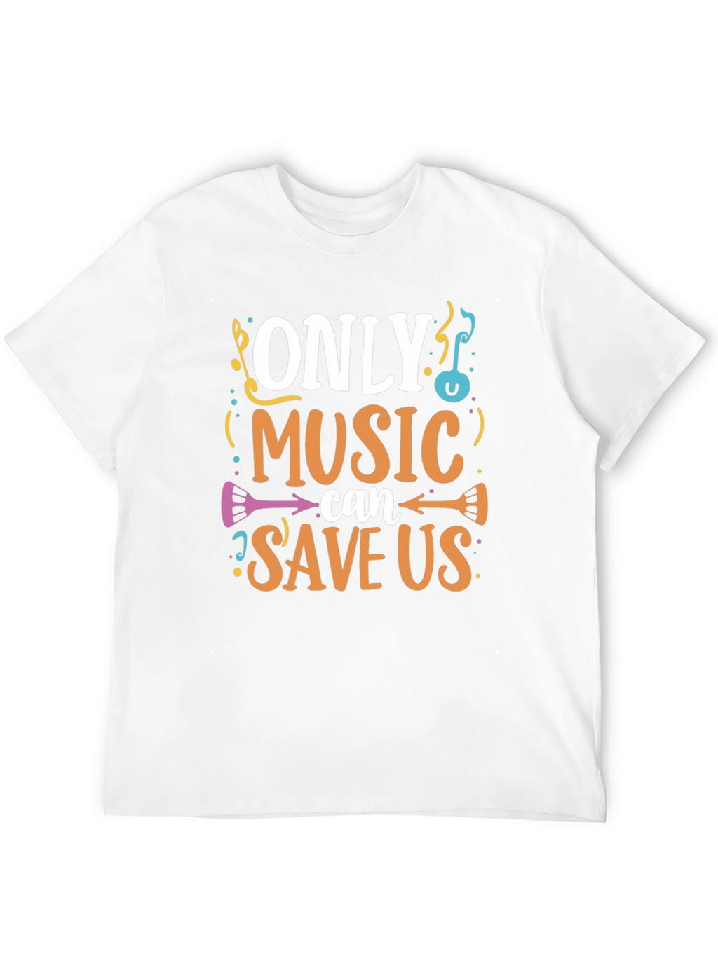Music Saves Us Graphic T-Shirt - Black