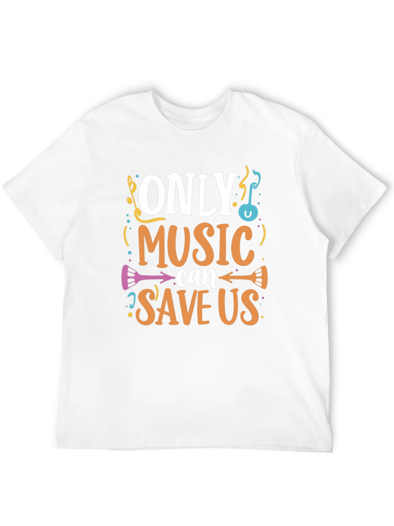 Music Saves Us Graphic T-Shirt - Black