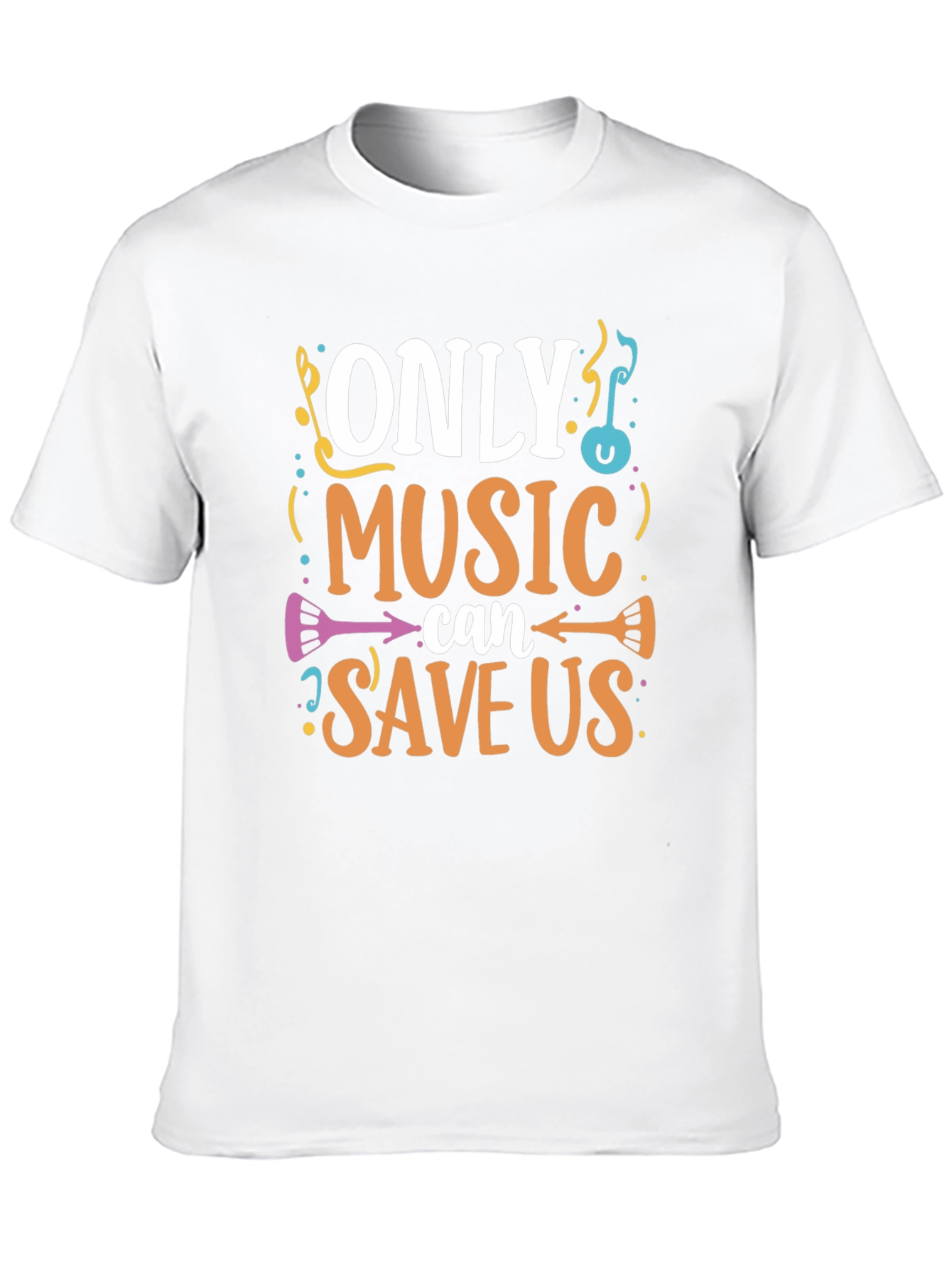 Music Saves Us Graphic T-Shirt - Black