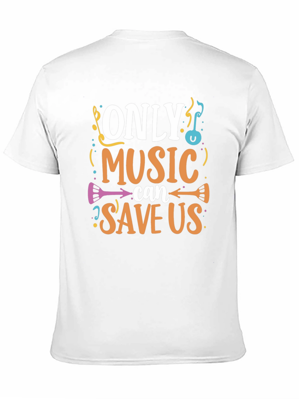 Music Saves Us Graphic T-Shirt - Black