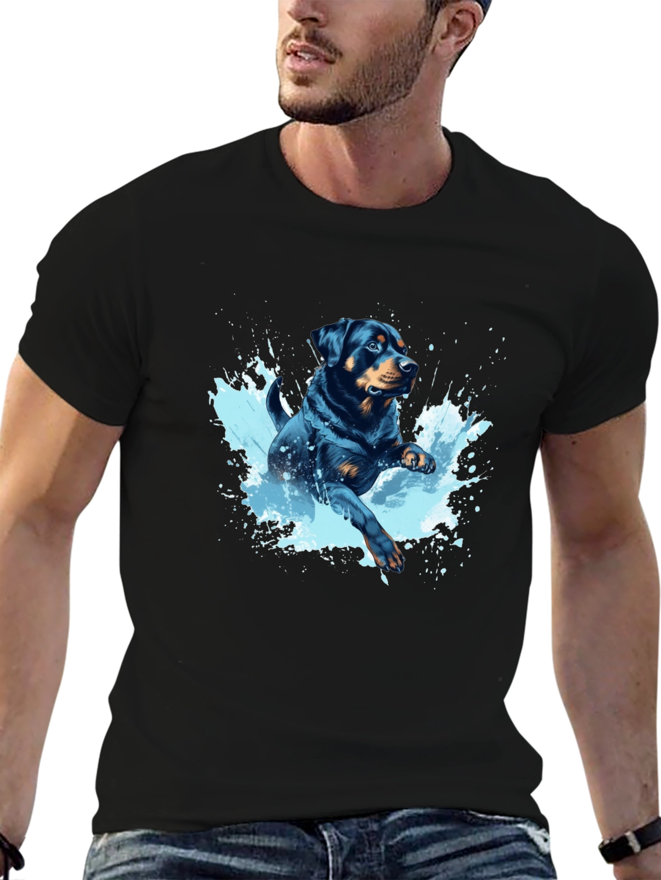 Rottweiler Splash T-Shirt
