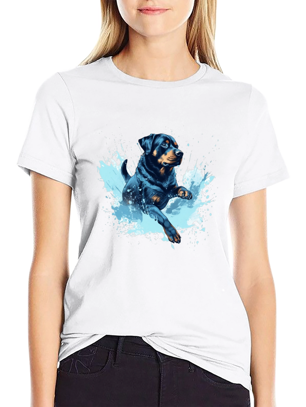 Rottweiler Splash T-Shirt