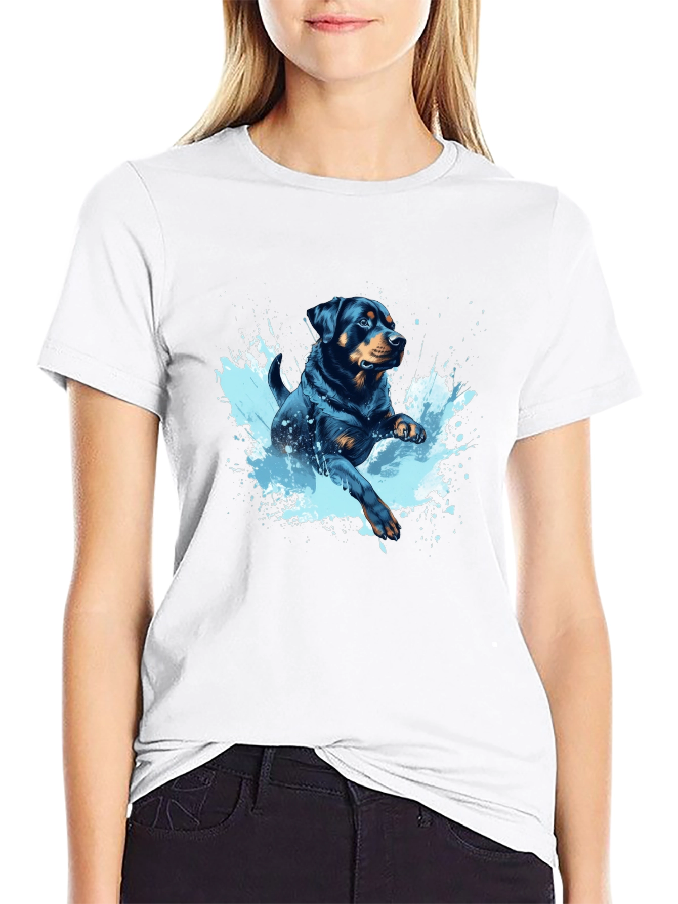 Rottweiler Splash T-Shirt