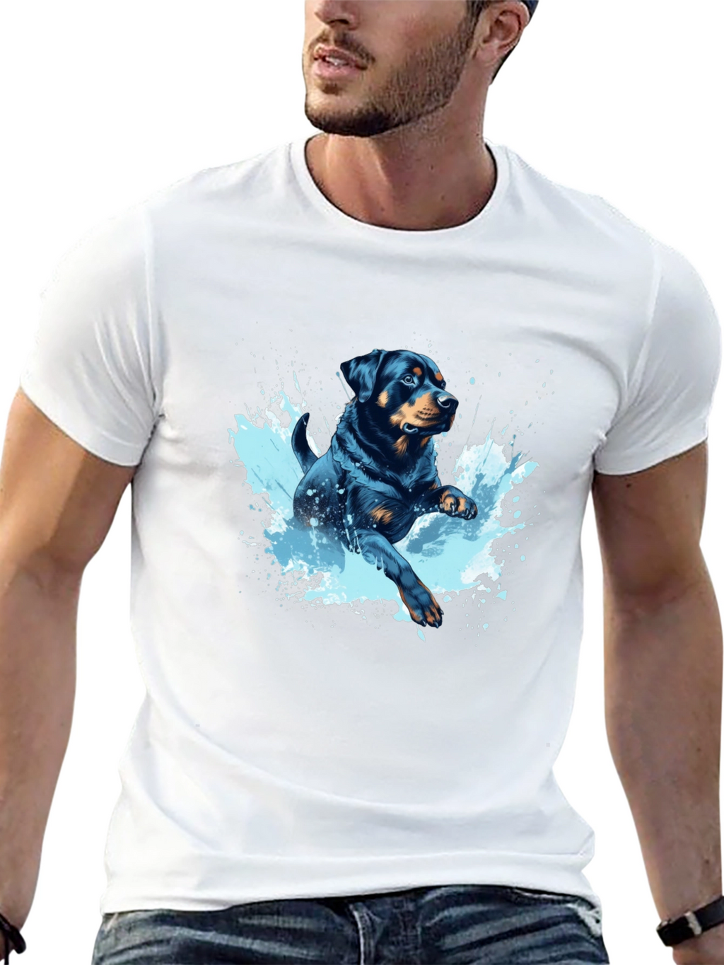 Rottweiler Splash T-Shirt