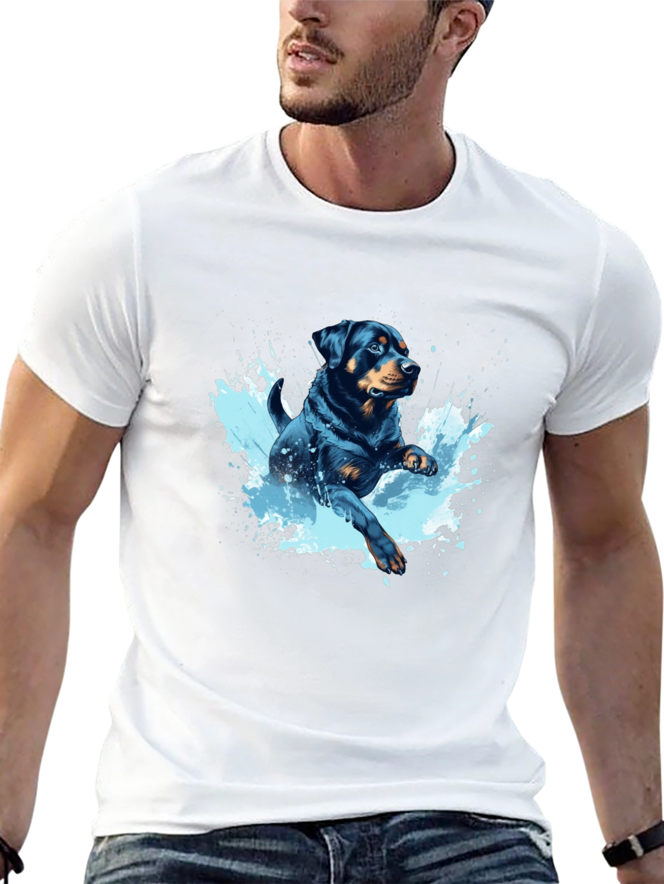 Rottweiler Splash T-Shirt
