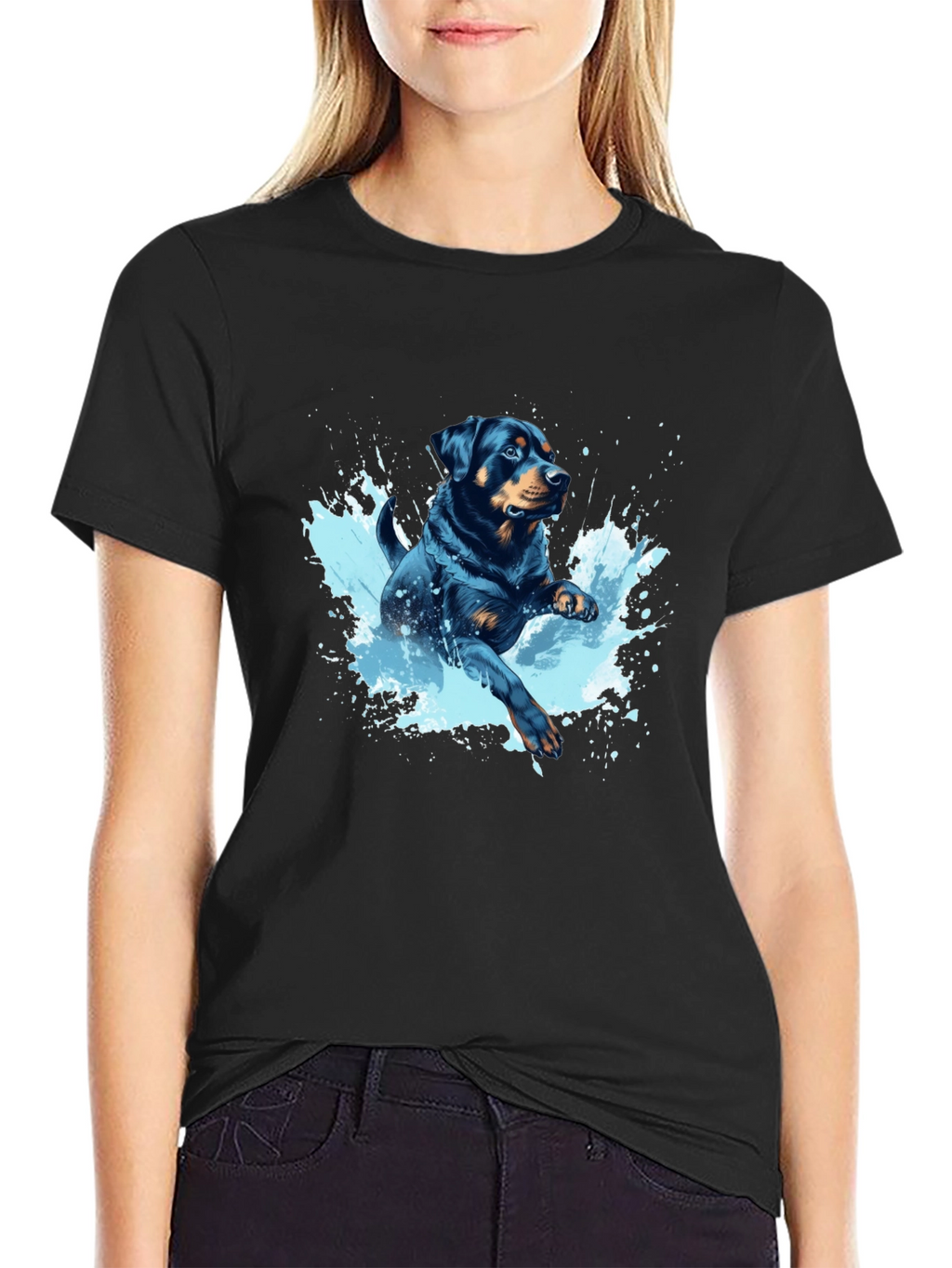Rottweiler Splash T-Shirt