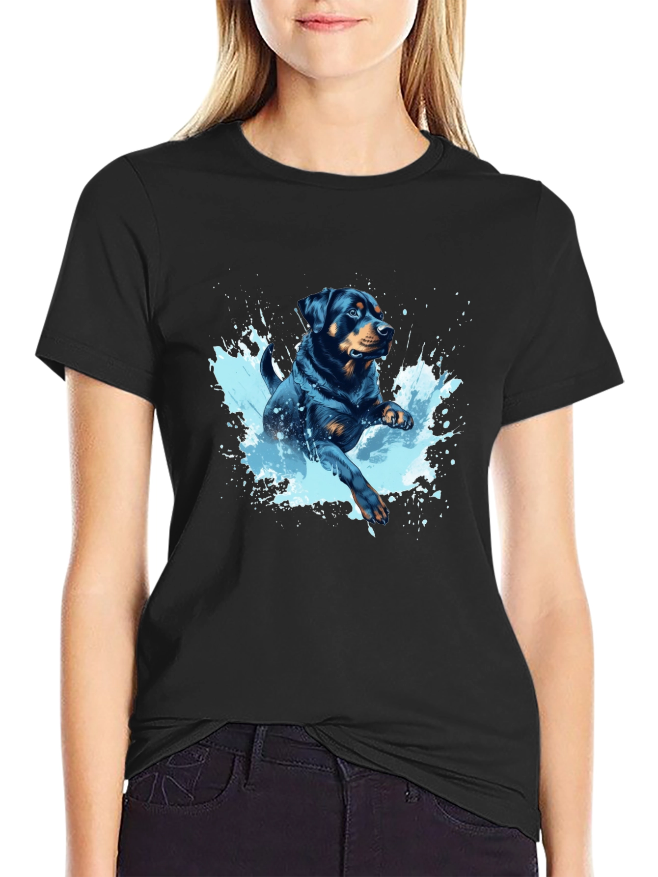 Rottweiler Splash T-Shirt