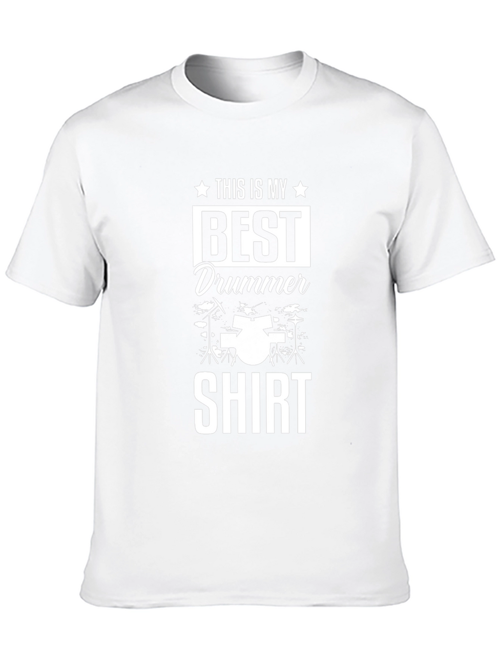Best Drummer Shirt - Black Cotton Tee