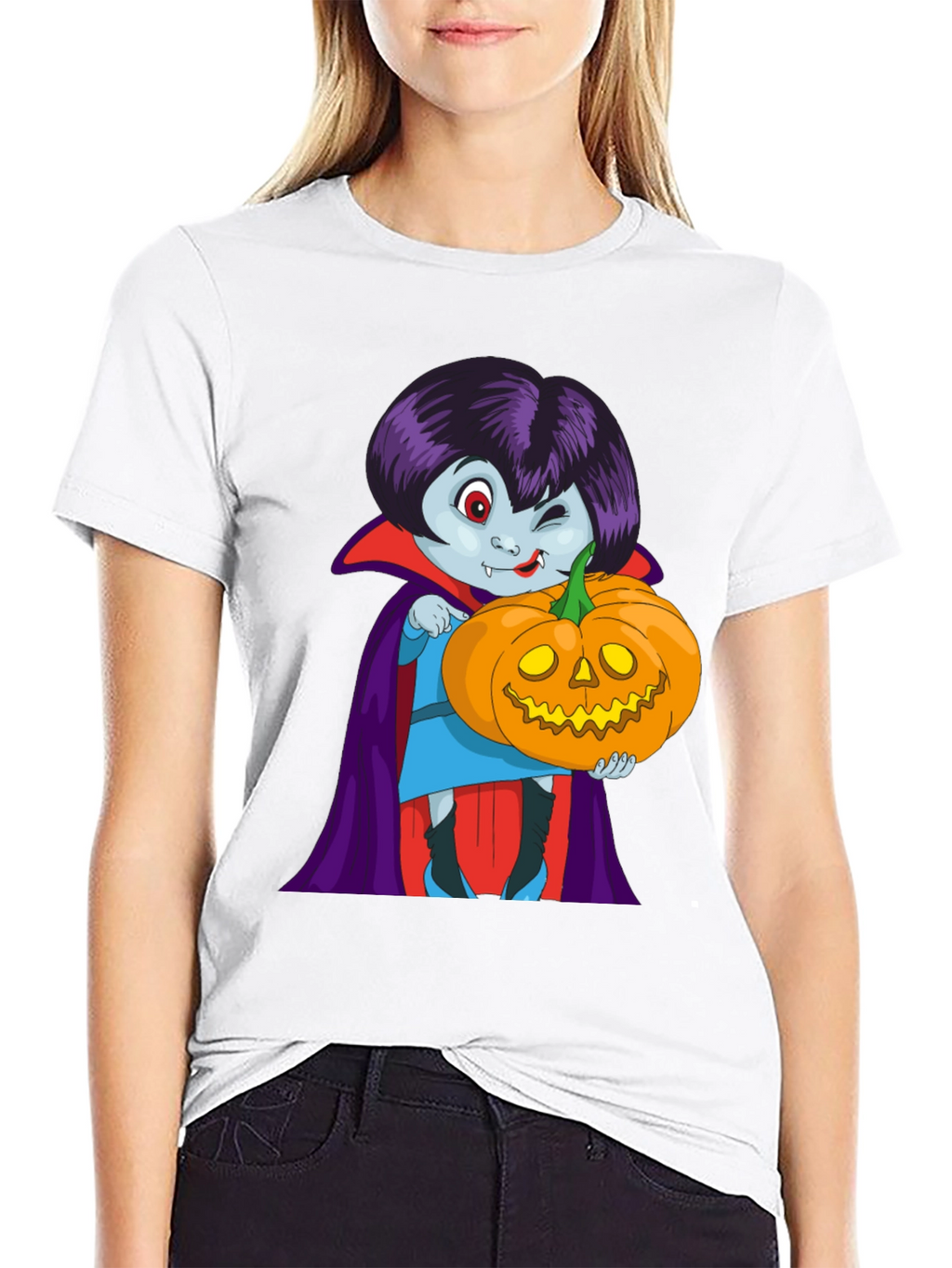 Vampire & Pumpkin Graphic Tee