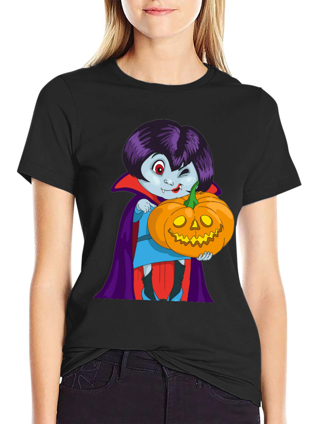 Vampire & Pumpkin Graphic Tee