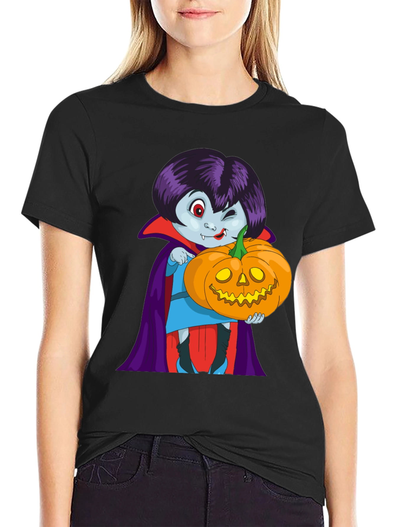 Vampire & Pumpkin Graphic Tee