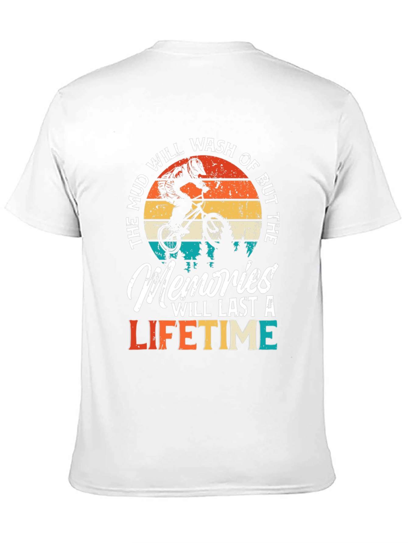 Mud Memories Lifetime T-Shirt - Biker Design