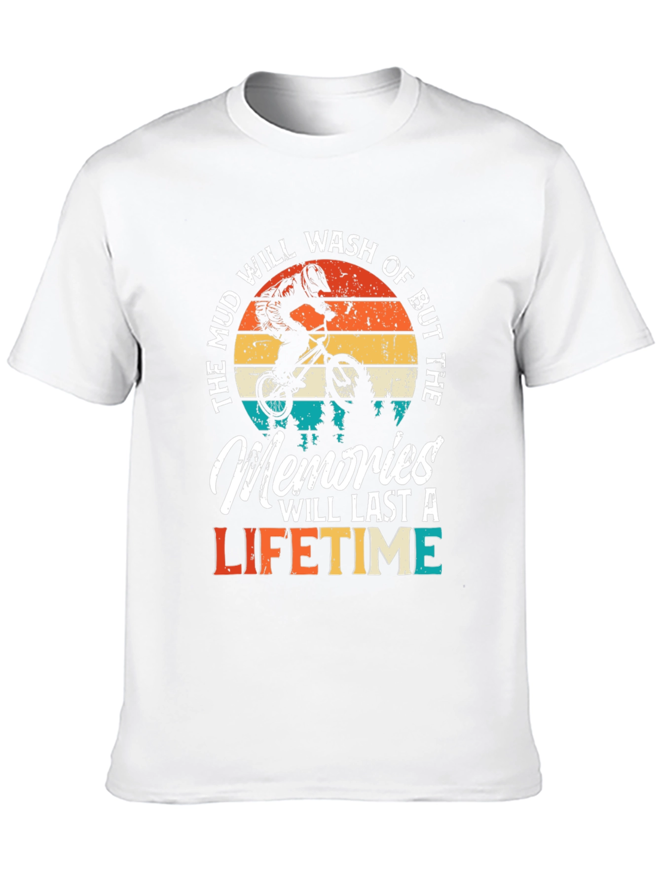Mud Memories Lifetime T-Shirt - Biker Design