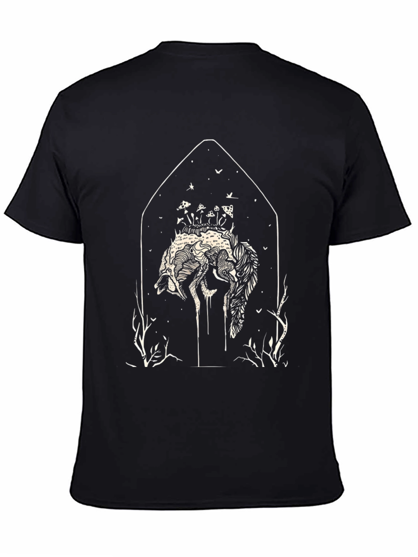 Natures Embrace Black Graphic Tee