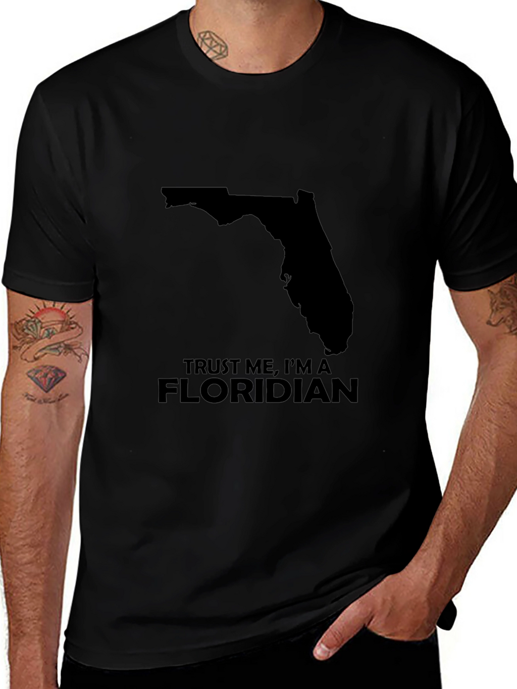 Trust Me Im a Floridian T-Shirt - Black
