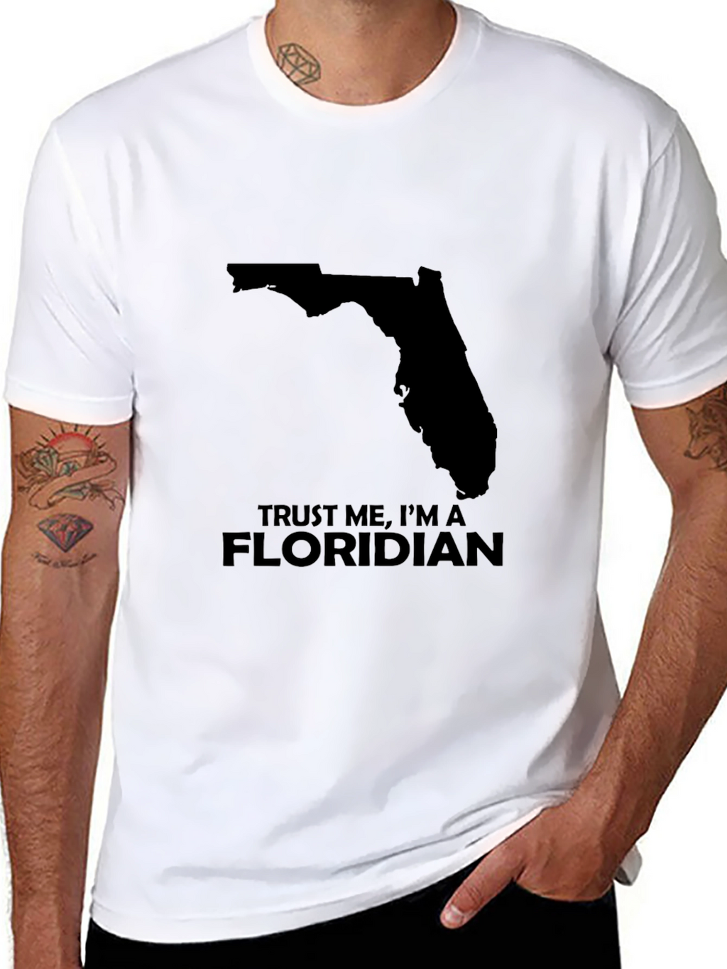 Trust Me Im a Floridian T-Shirt - Black