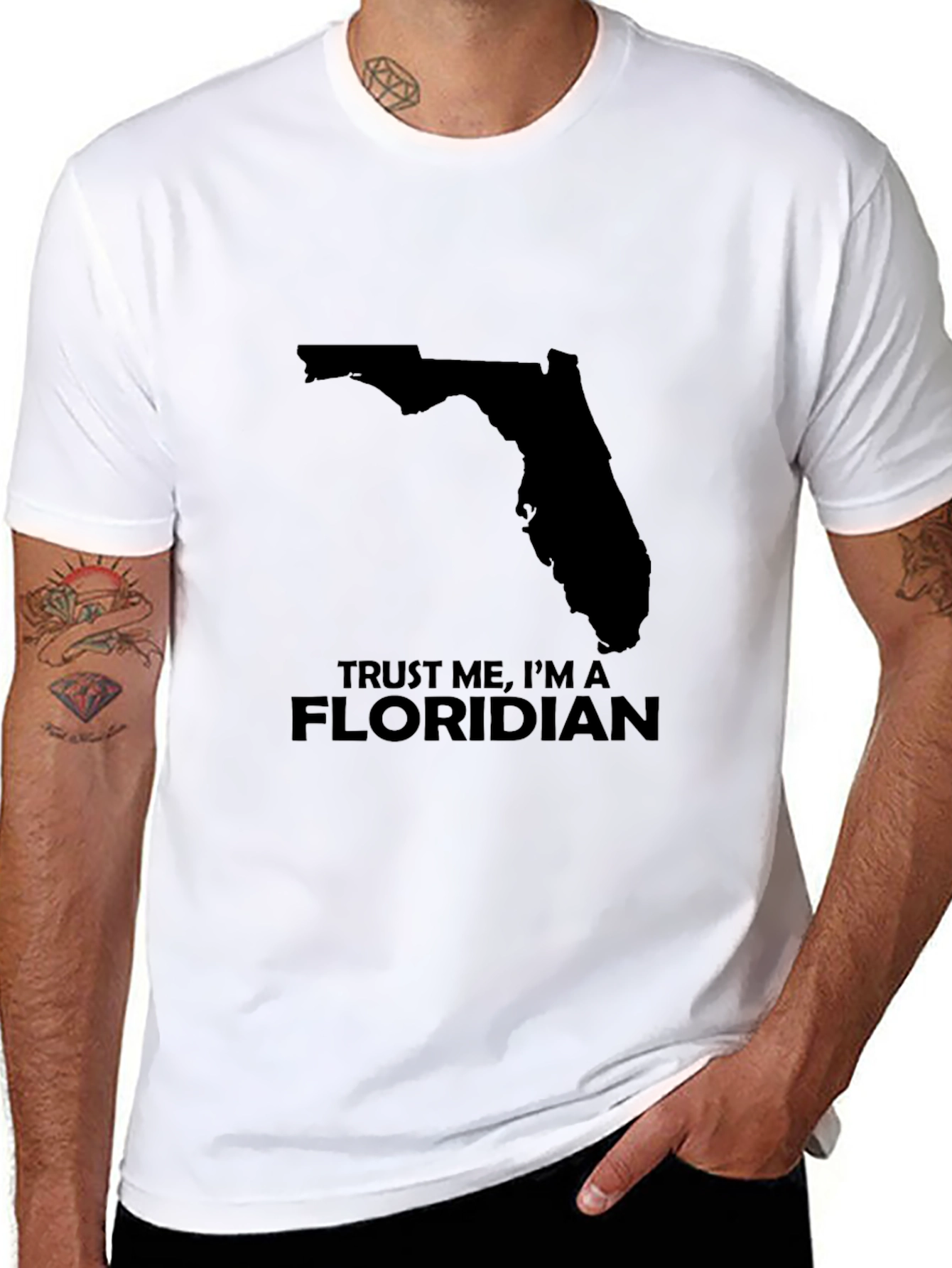 Trust Me Im a Floridian T-Shirt - Black