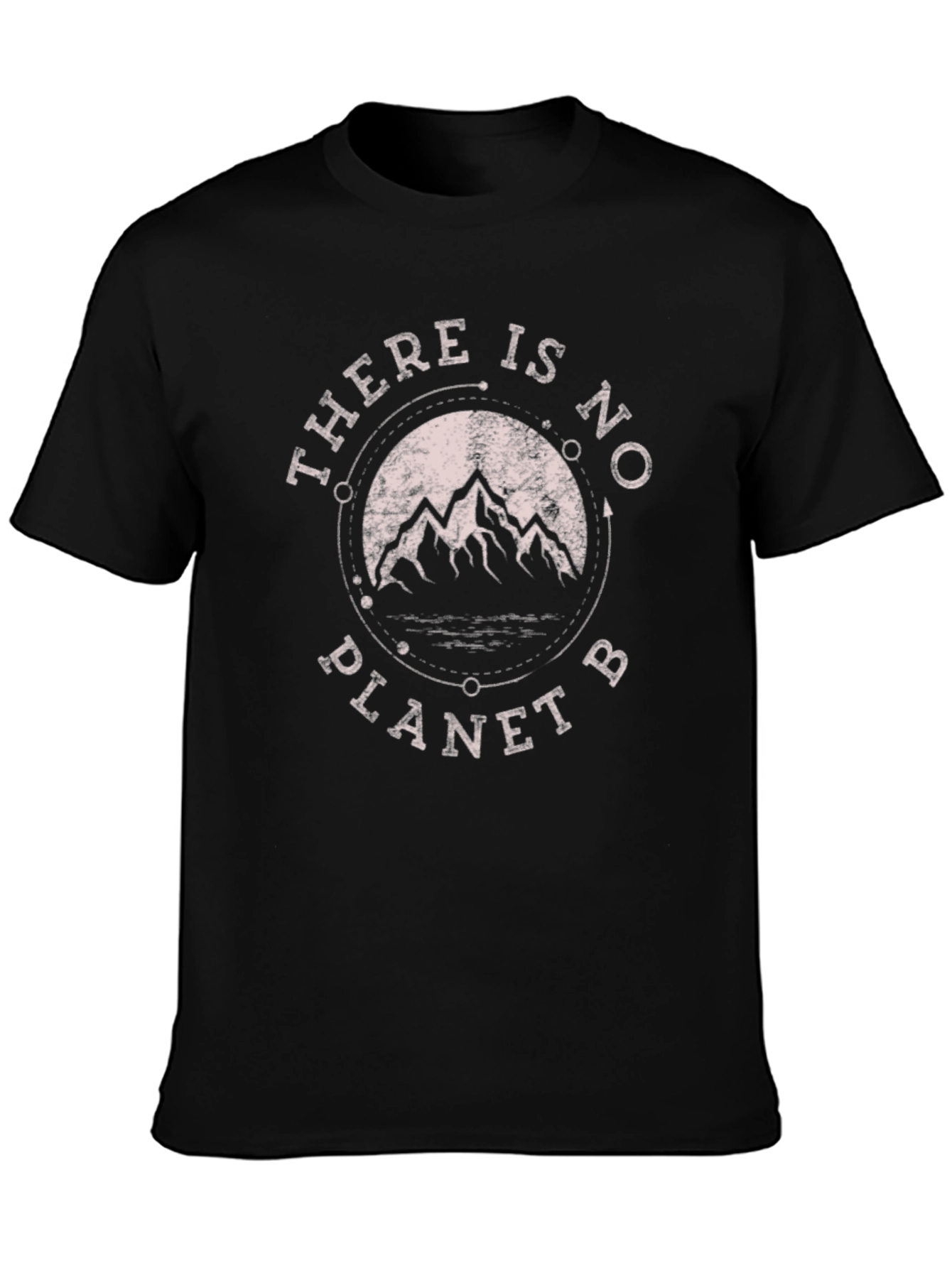 Eco-Friendly Black T-Shirt - There Is No Planet B