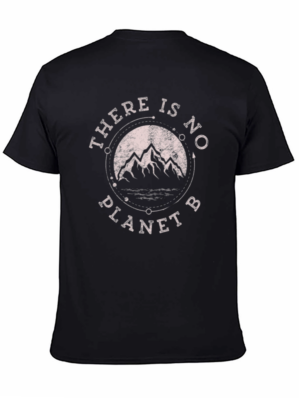Eco-Friendly Black T-Shirt - There Is No Planet B