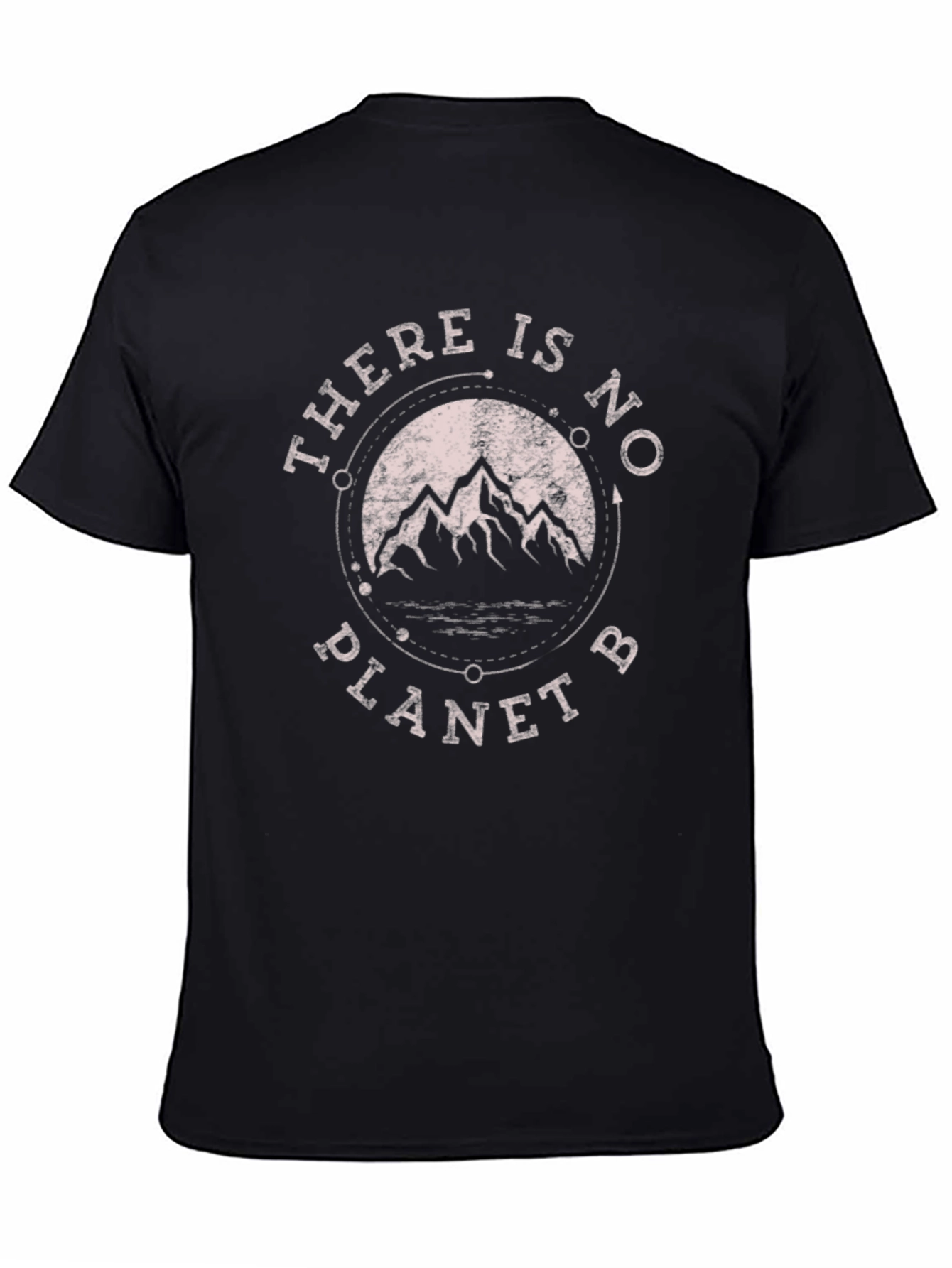 Eco-Friendly Black T-Shirt - There Is No Planet B