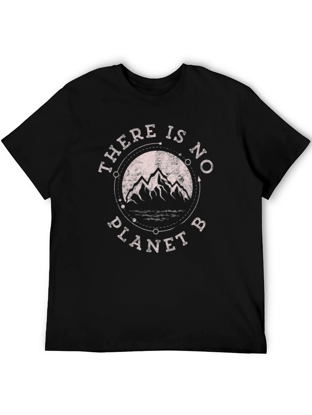 Eco-Friendly Black T-Shirt - There Is No Planet B