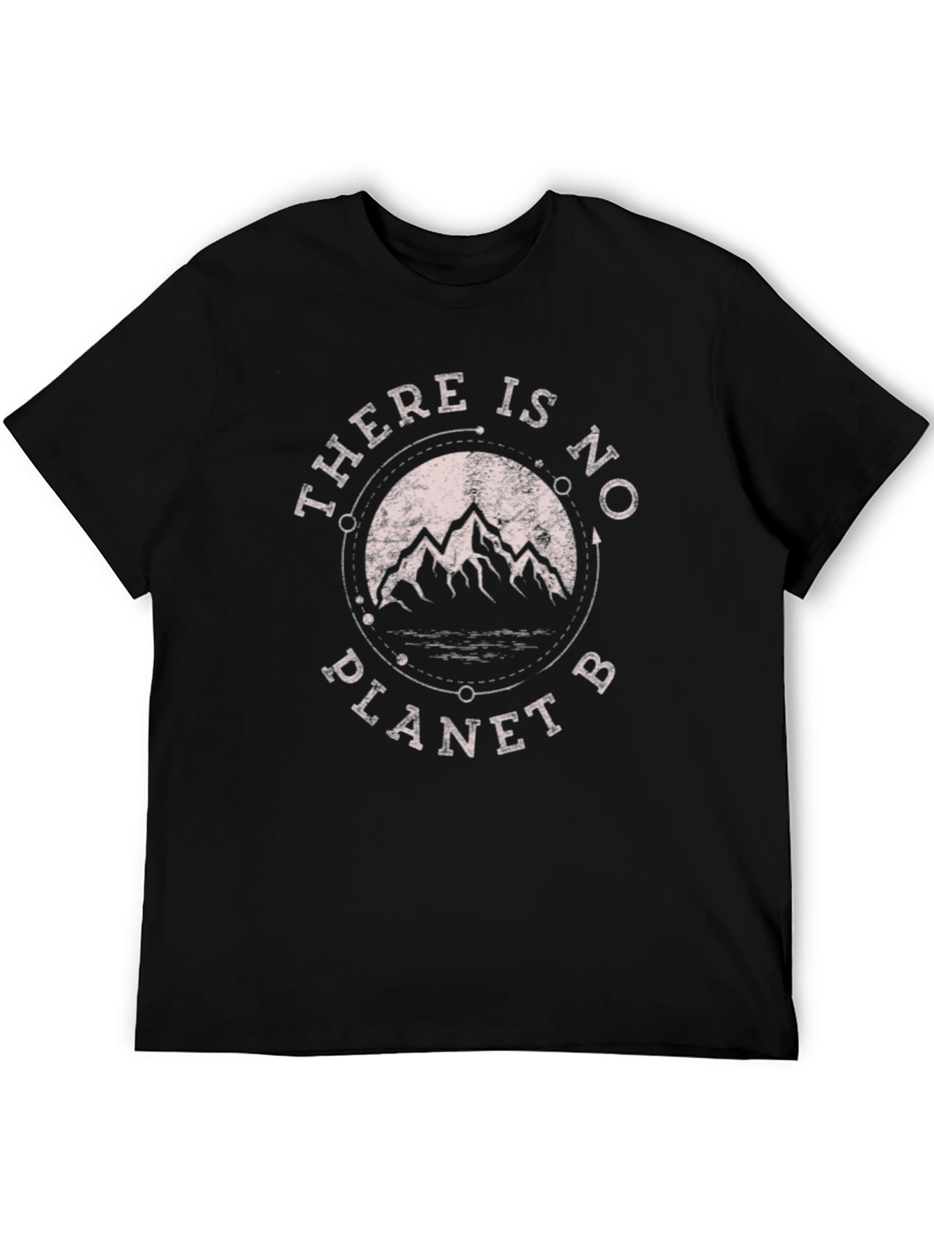 Eco-Friendly Black T-Shirt - There Is No Planet B