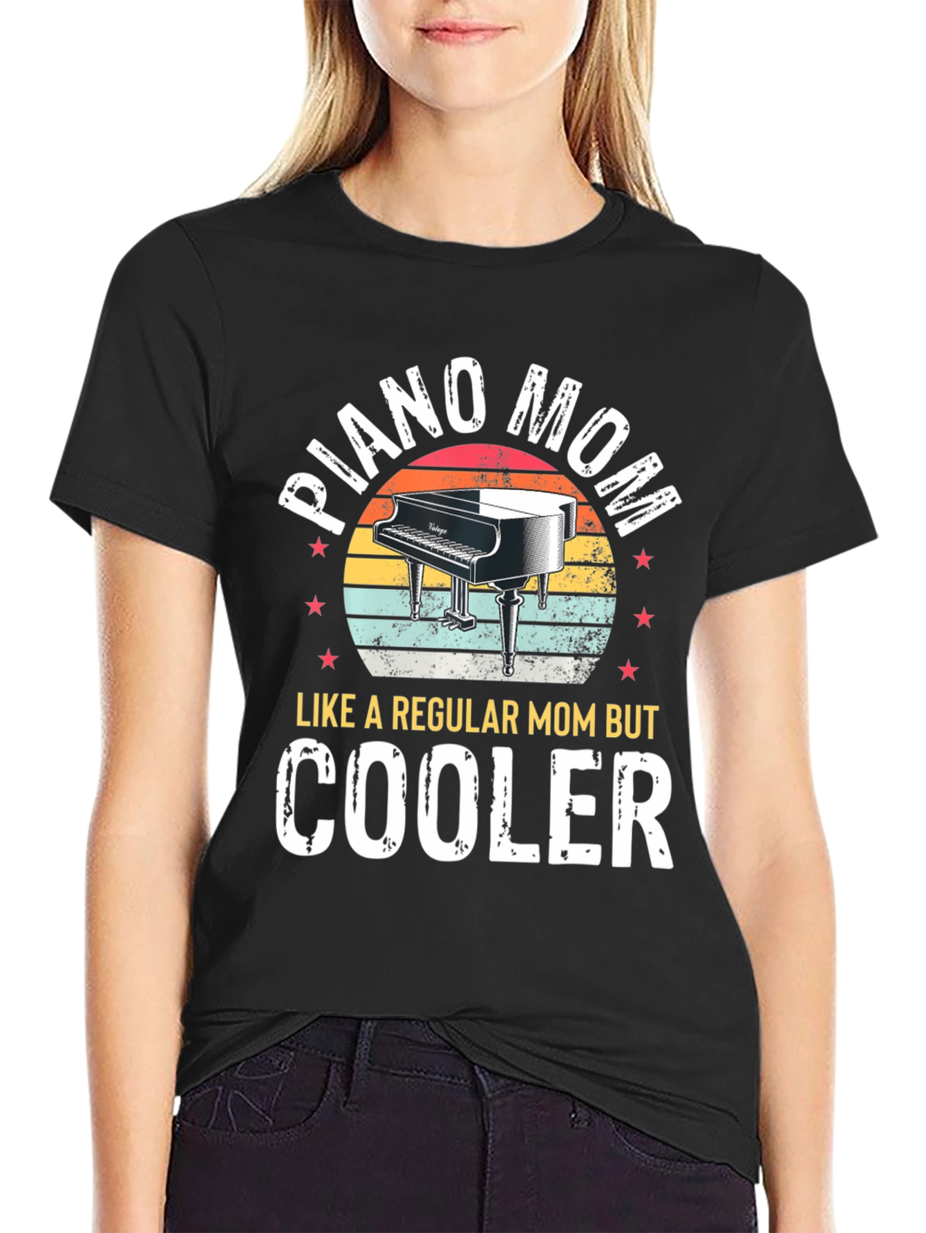 Piano Mom T-Shirt - Cooler Than Regular Moms!