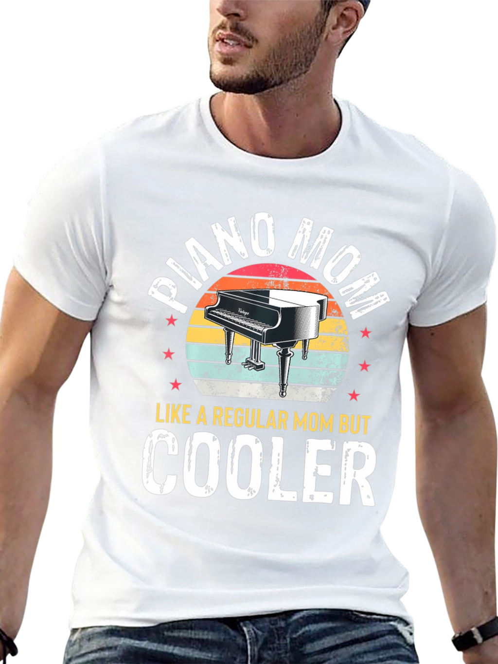 Piano Mom T-Shirt - Cooler Than Regular Moms!