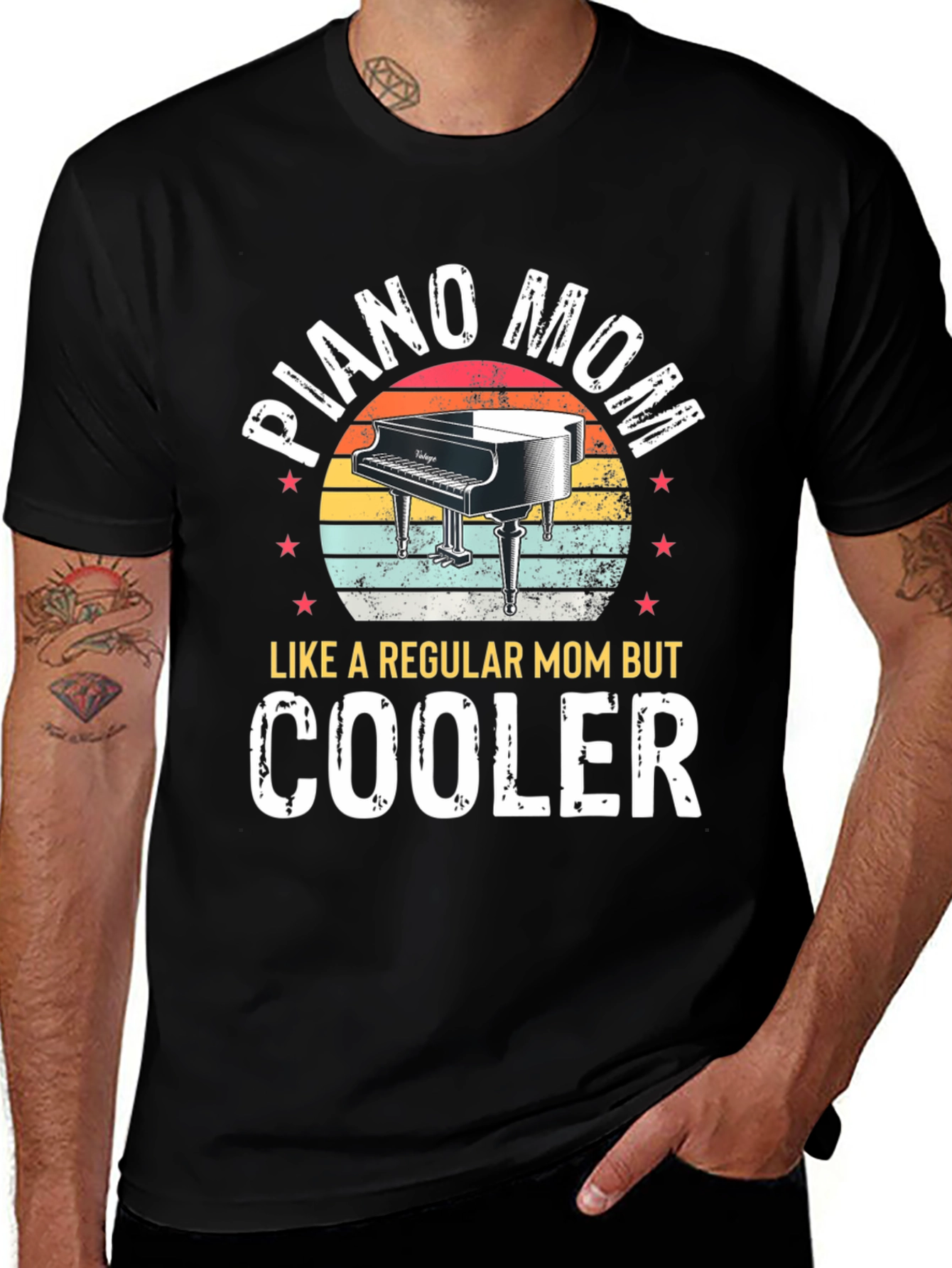 Piano Mom T-Shirt - Cooler Than Regular Moms!