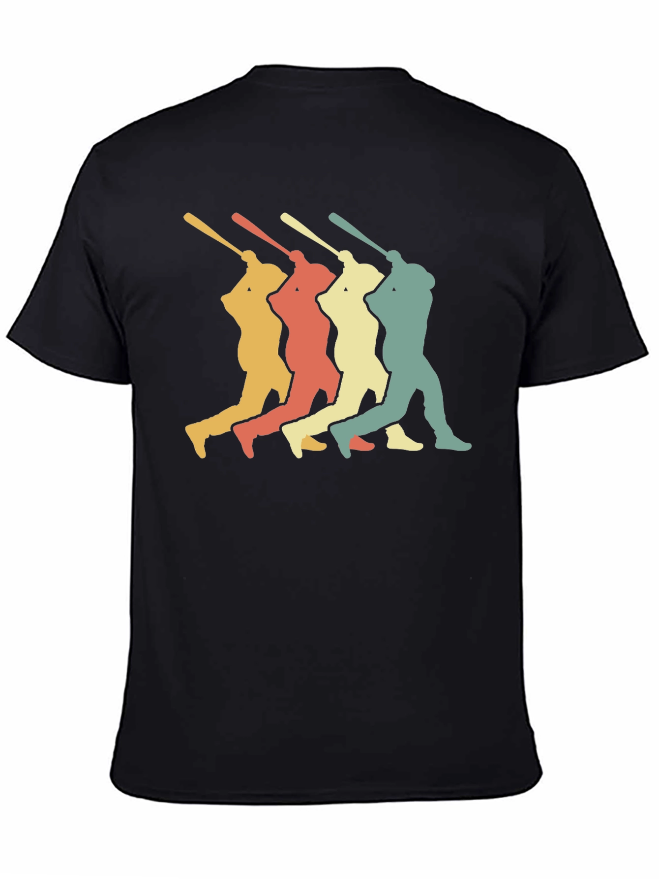 Retro Baseball Player T-Shirt - Vintage Graphic Tee