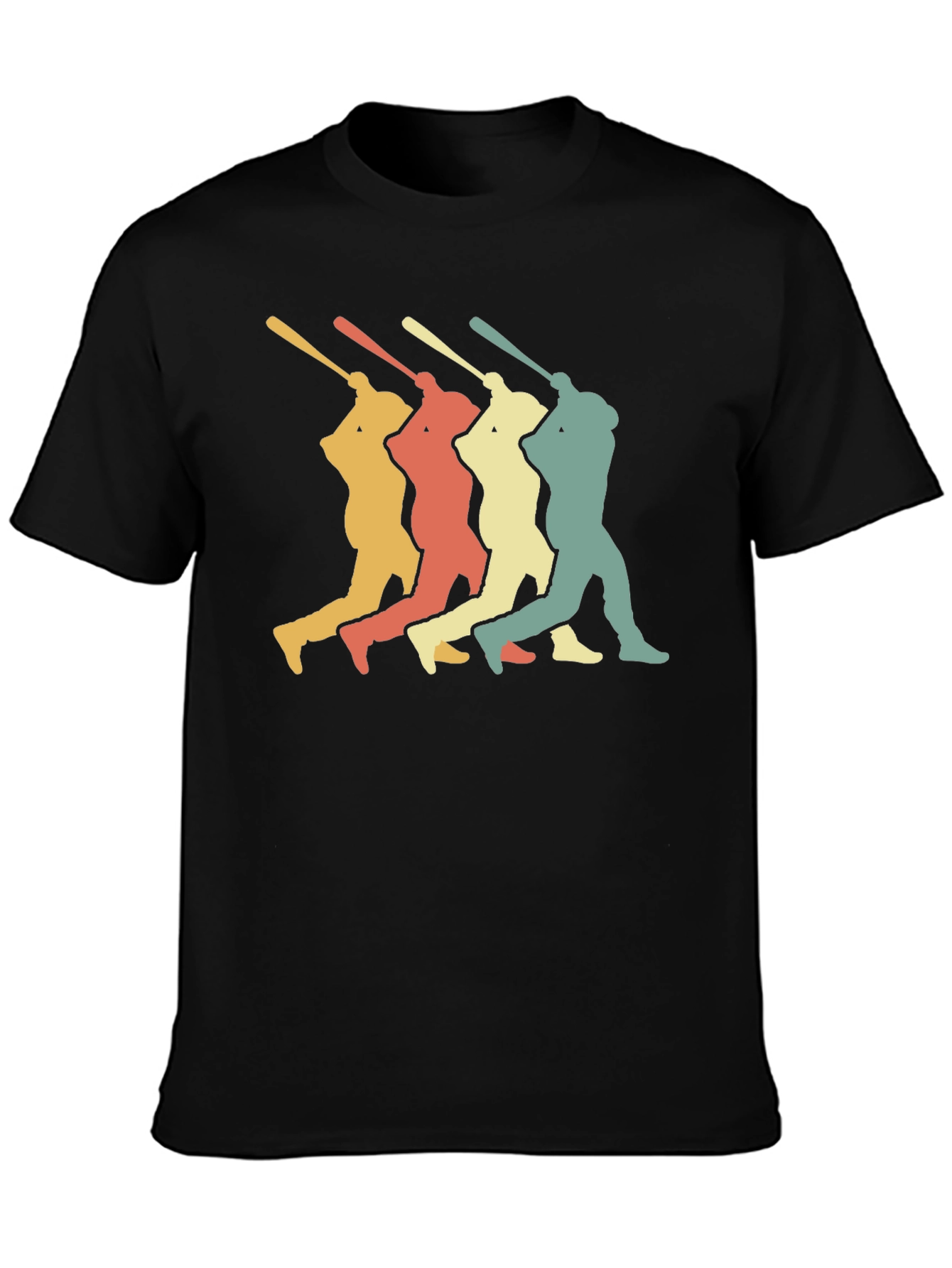 Retro Baseball Player T-Shirt - Vintage Graphic Tee
