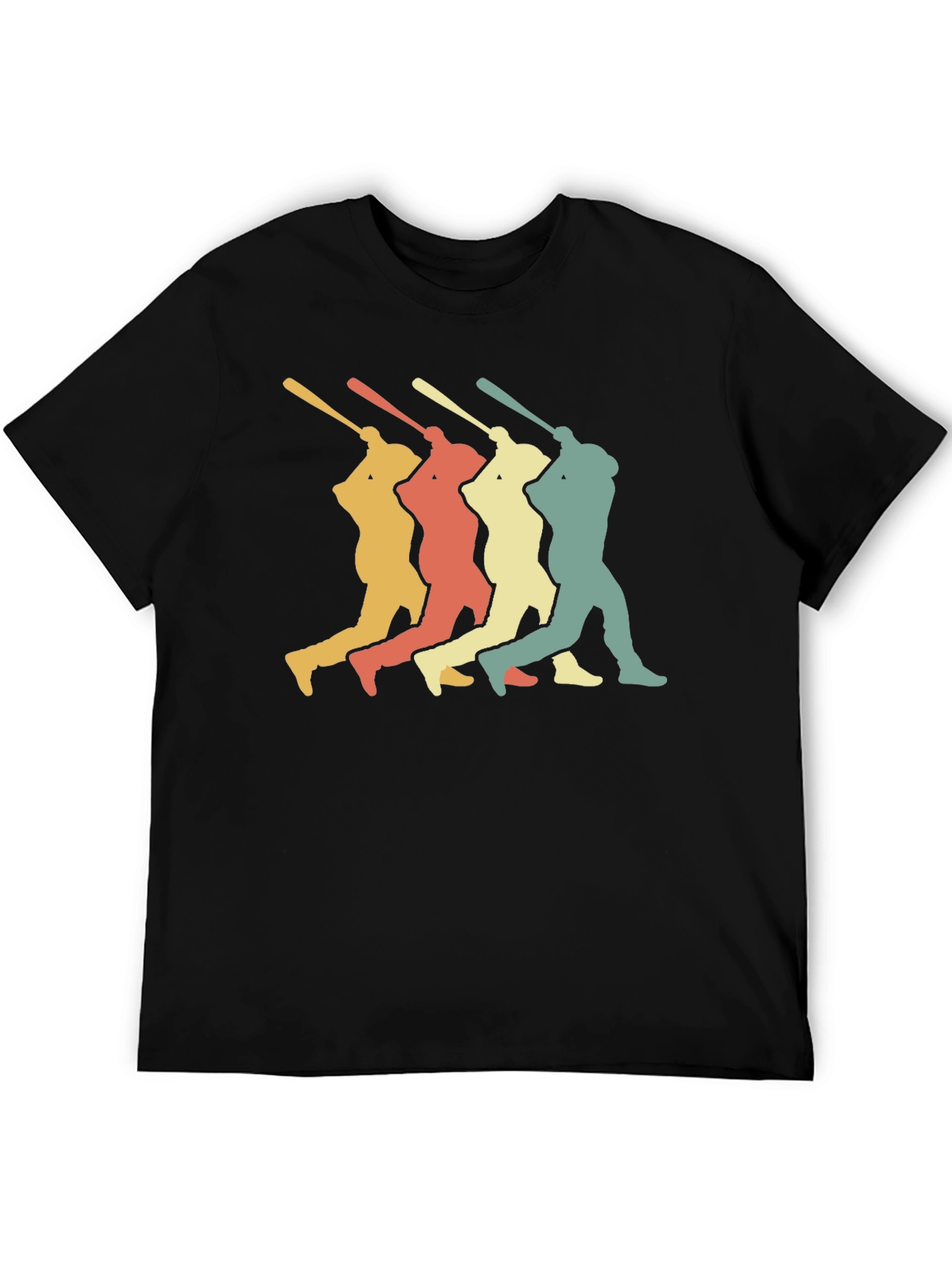 Retro Baseball Player T-Shirt - Vintage Graphic Tee