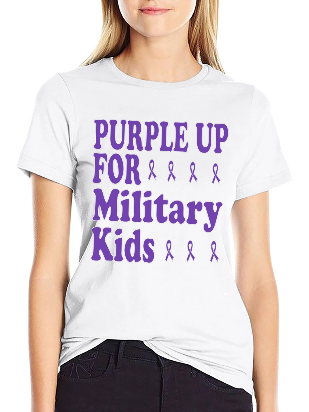 Purple Up For Military Kids T-Shirt
