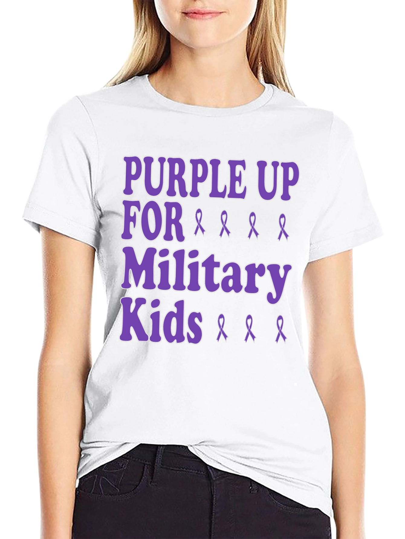 Purple Up For Military Kids T-Shirt