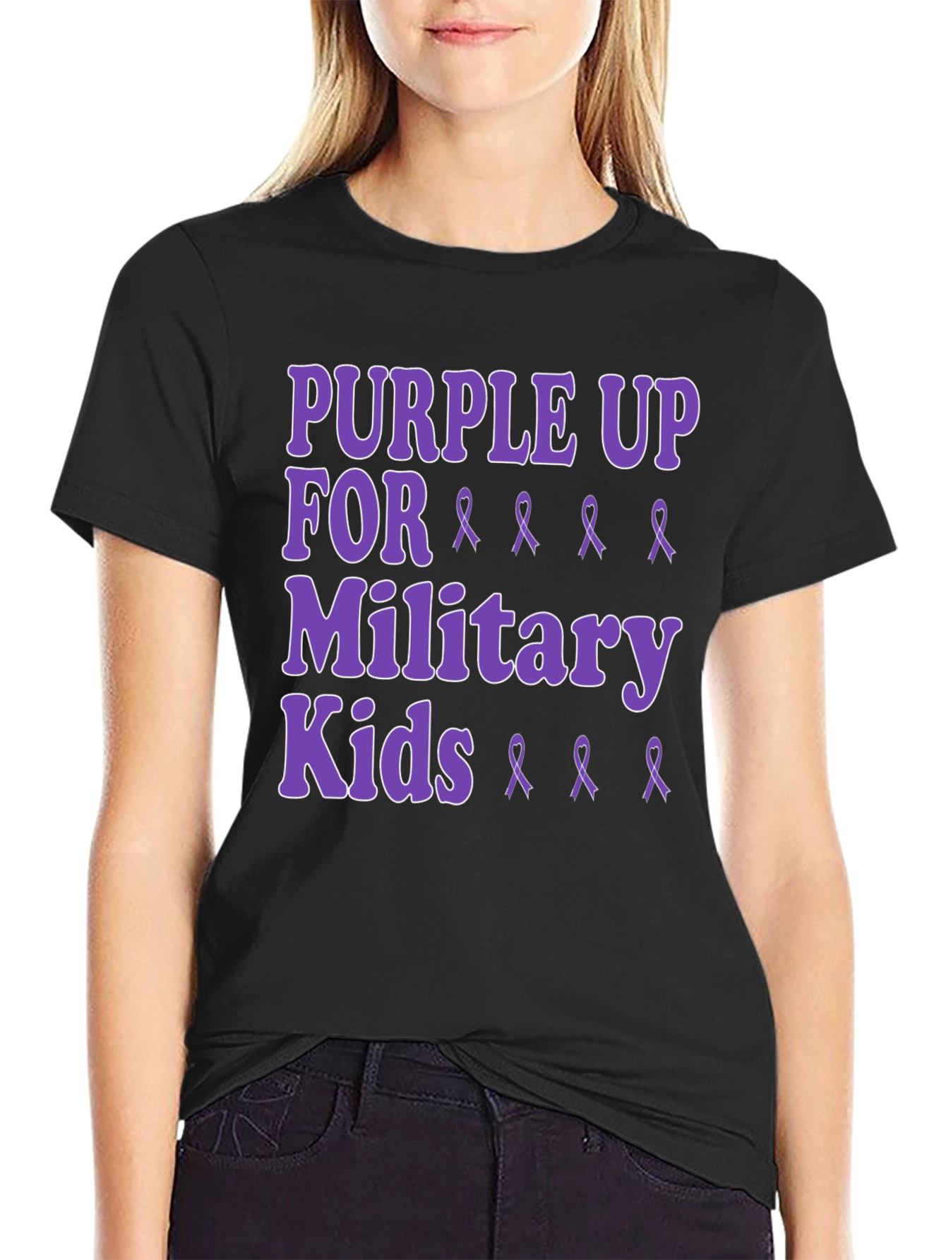 Purple Up For Military Kids T-Shirt
