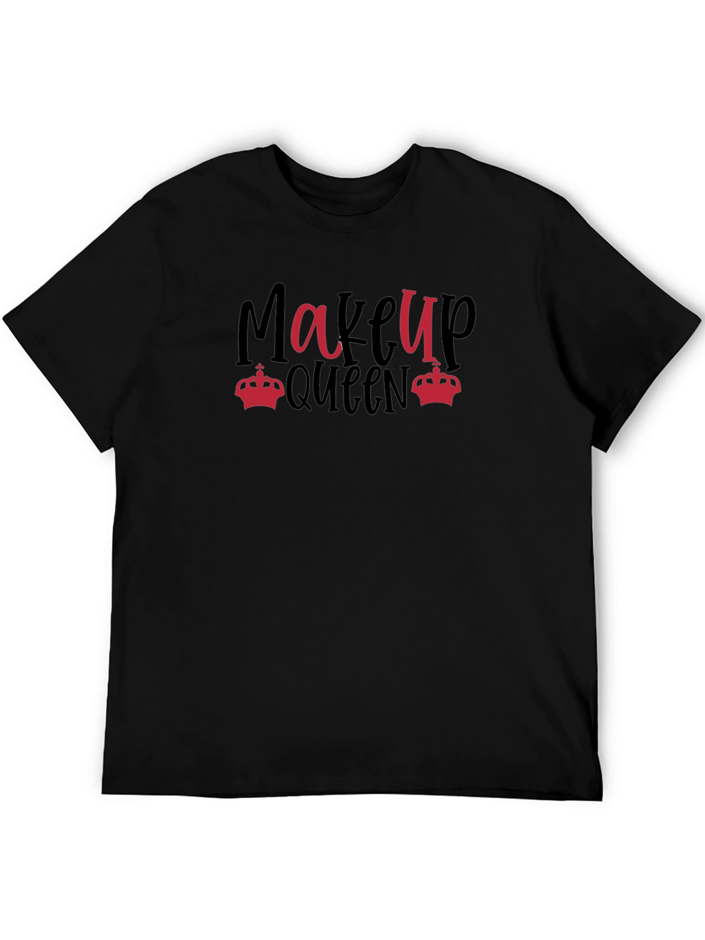 Makeup Queen Black Graphic Tee