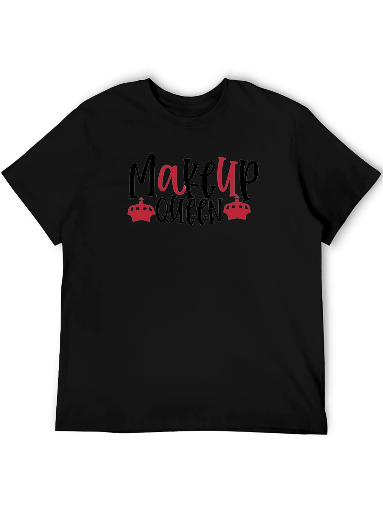 Makeup Queen Black Graphic Tee