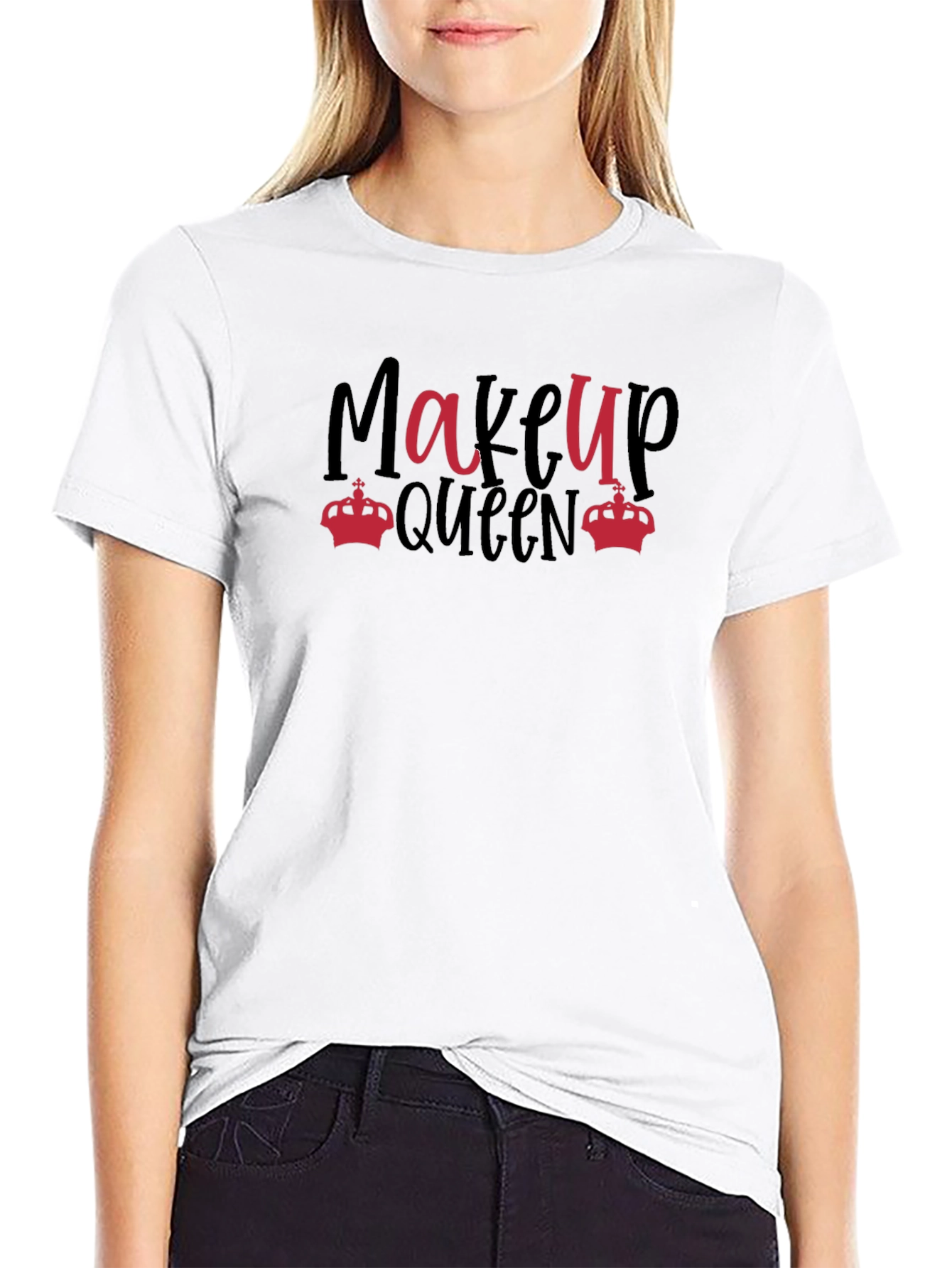 Makeup Queen Black Graphic Tee