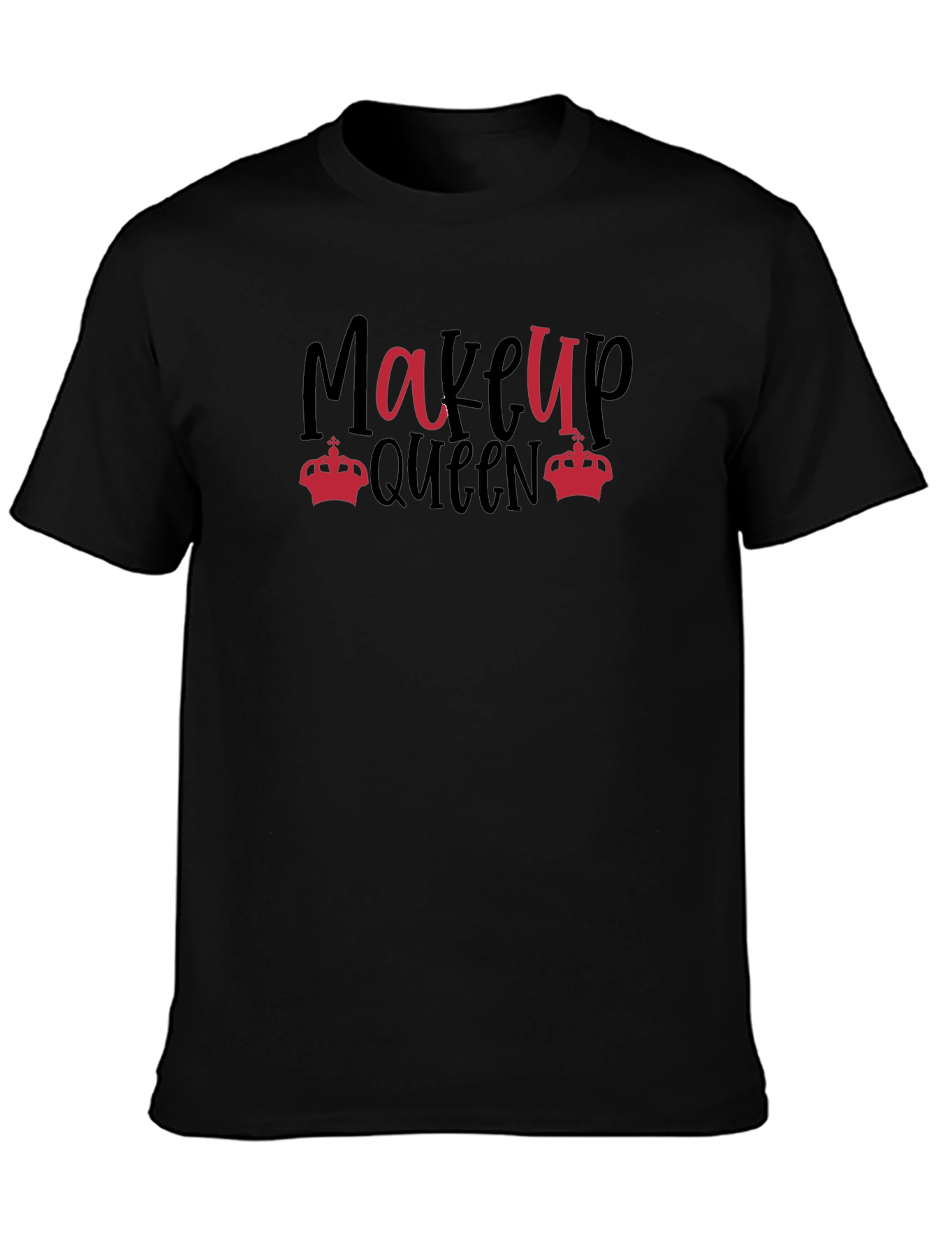 Makeup Queen Black Graphic Tee