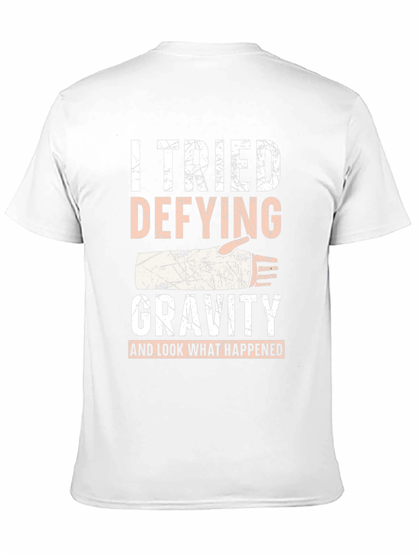 I Tried Defying Gravity Black T-Shirt