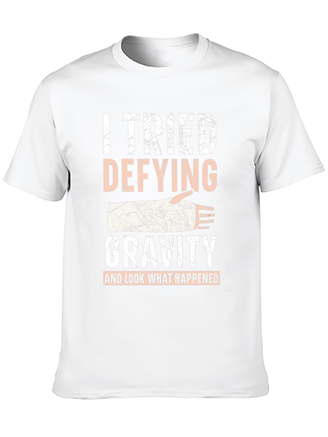 I Tried Defying Gravity Black T-Shirt