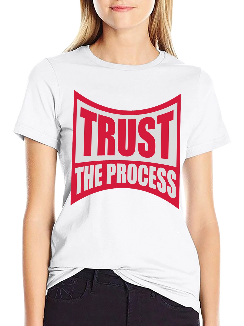 Trust The Process Black Graphic T-Shirt