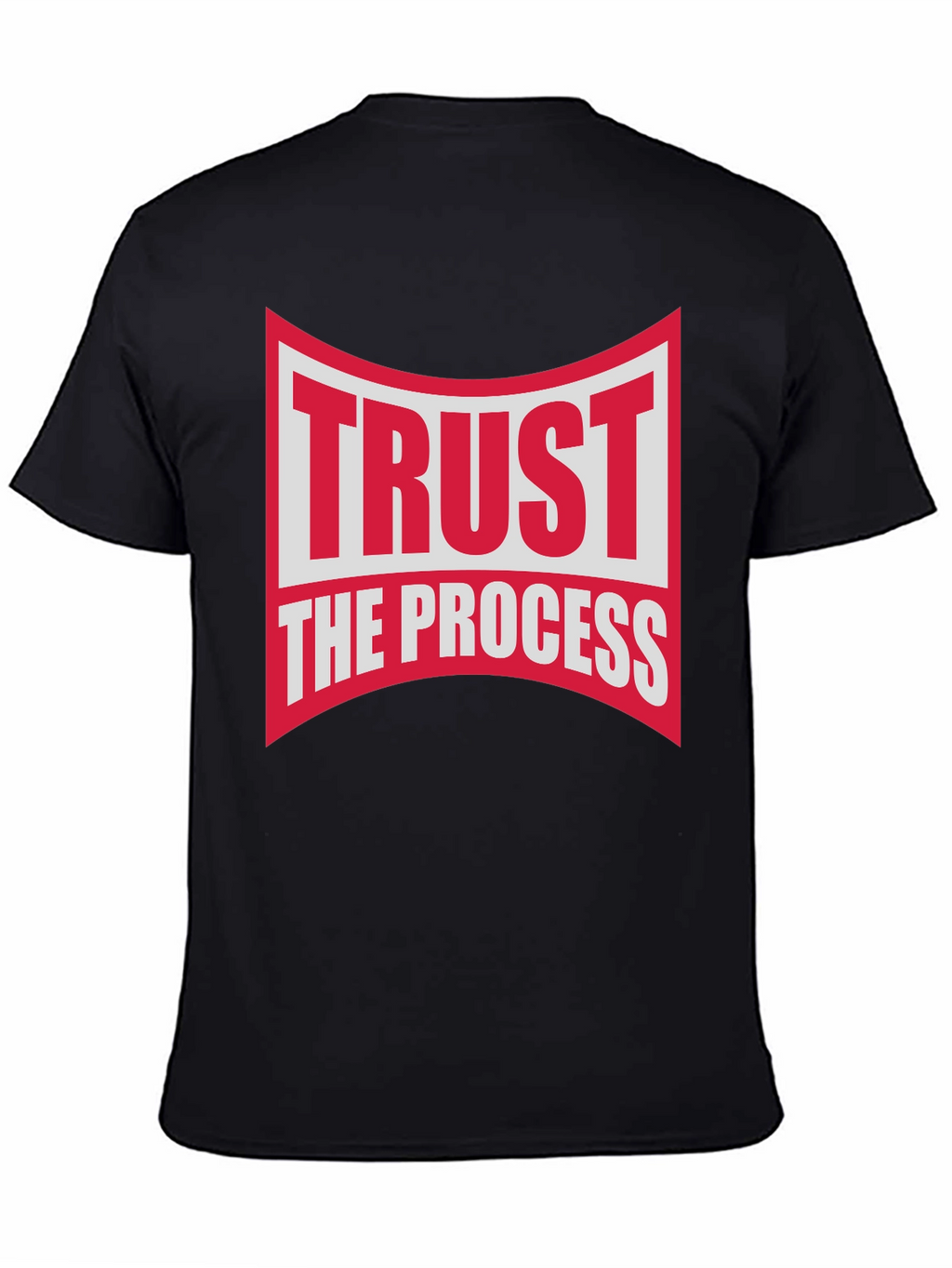 Trust The Process Black Graphic T-Shirt