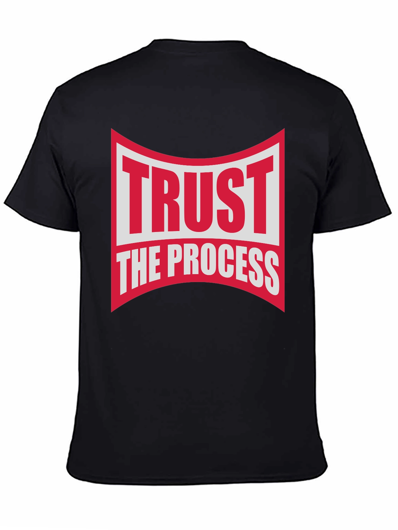 Trust The Process Black Graphic T-Shirt
