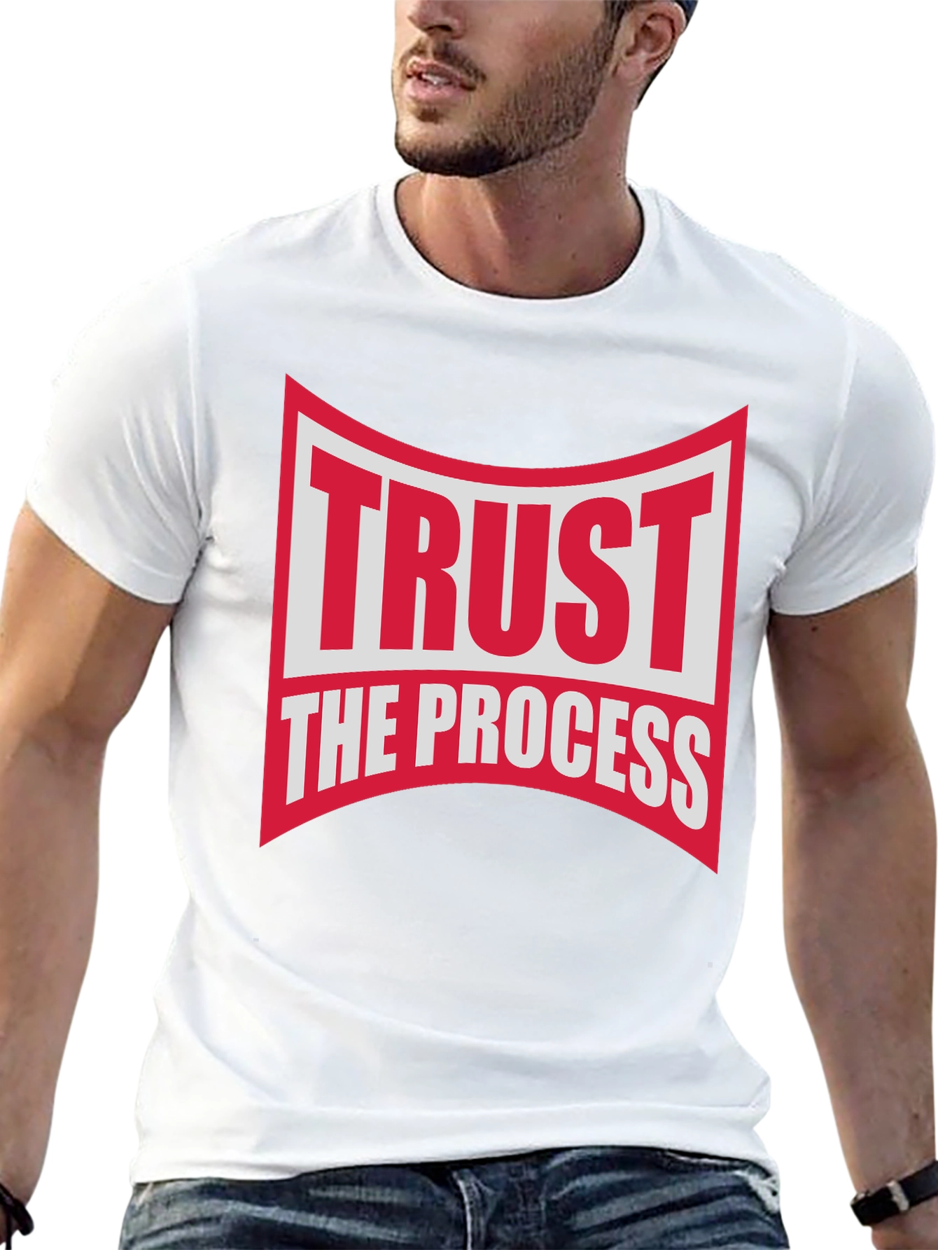 Trust The Process Black Graphic T-Shirt
