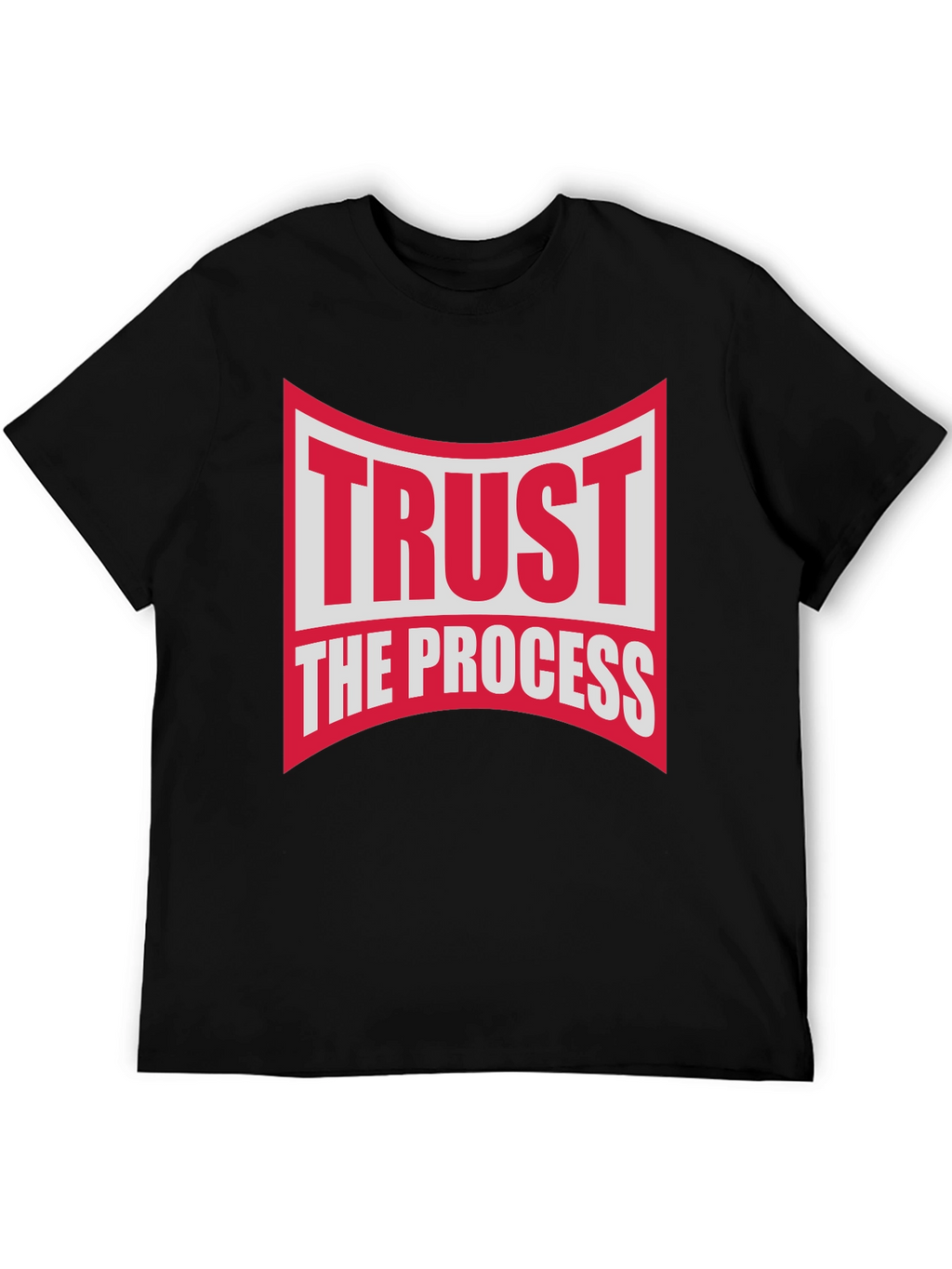 Trust The Process Black Graphic T-Shirt