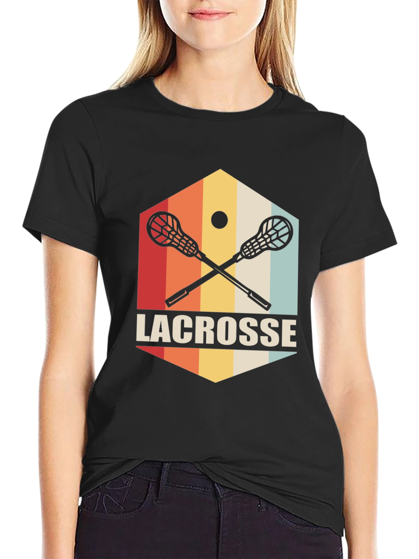 Vintage Lacrosse T-Shirt Retro Sports Tee