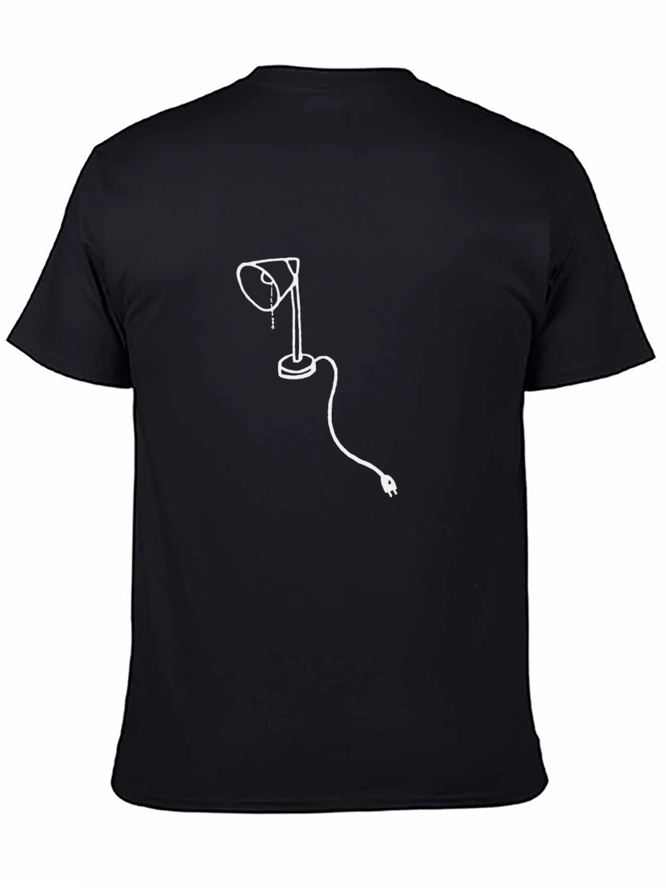 Modern Desk Lamp Graphic T-Shirt - Black